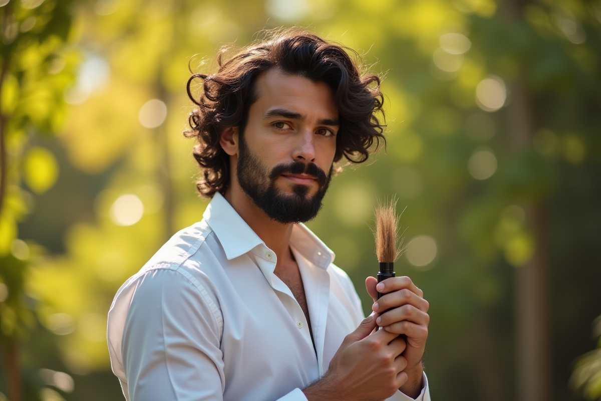 cheveux ondulés