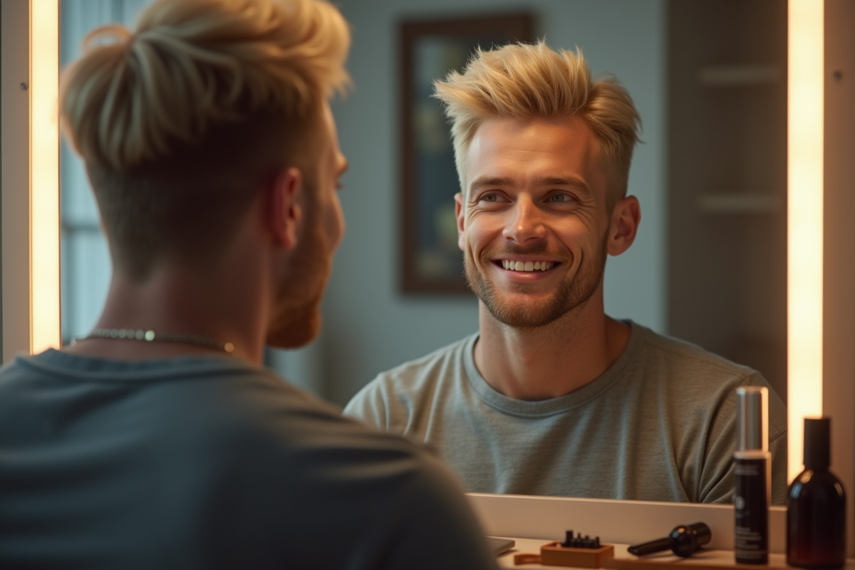 cheveux blonds