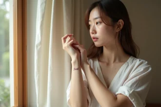 Tatouage prénom discret en écriture cursive sur le poignet intérieur d'une jeune femme